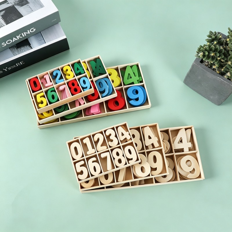 Kids Education Name - Juego de Números de Madera, Dígitos