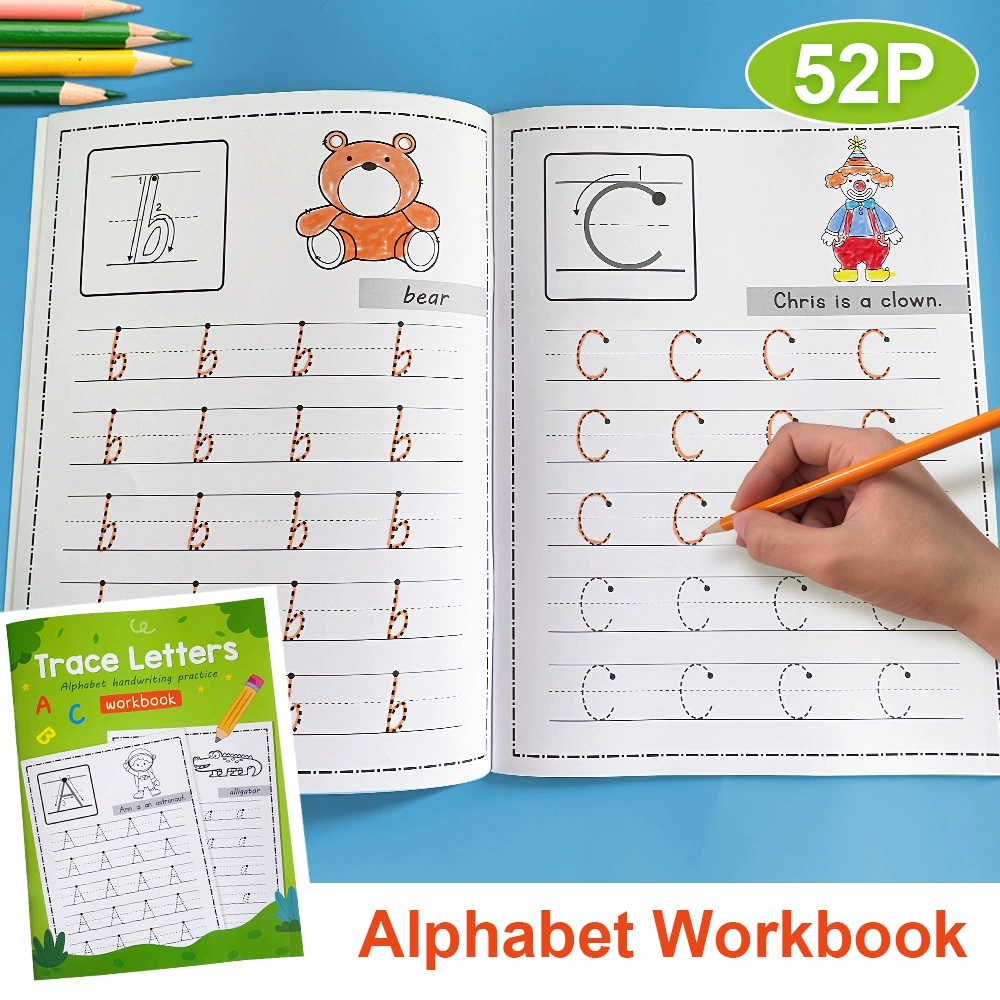 Kids Education Worksheet - Cuaderno de Ejercicios de Caligrafía para