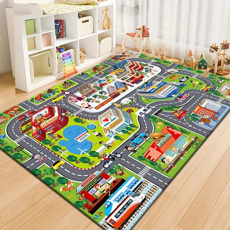 Alfombra de Juego con Mapa de  - Kids Education Room reseña y precio