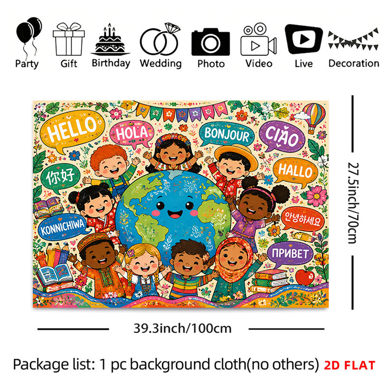 Tapiz con Mapa del Mundo y Fra - Kids Education Room reseña y precio