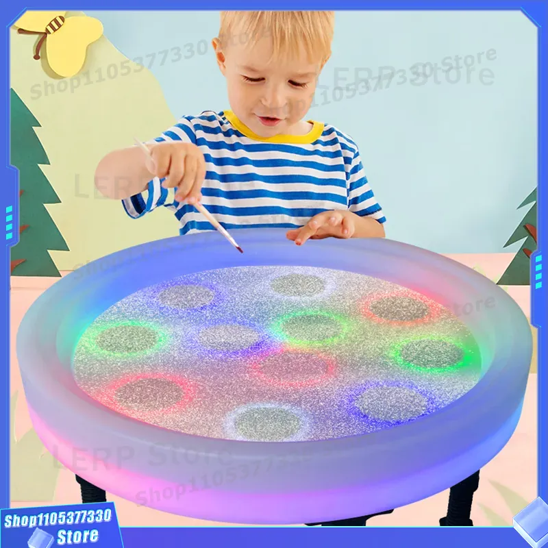 Mesa de pintura de arena lumin - Kids Education Table reseña y precio
