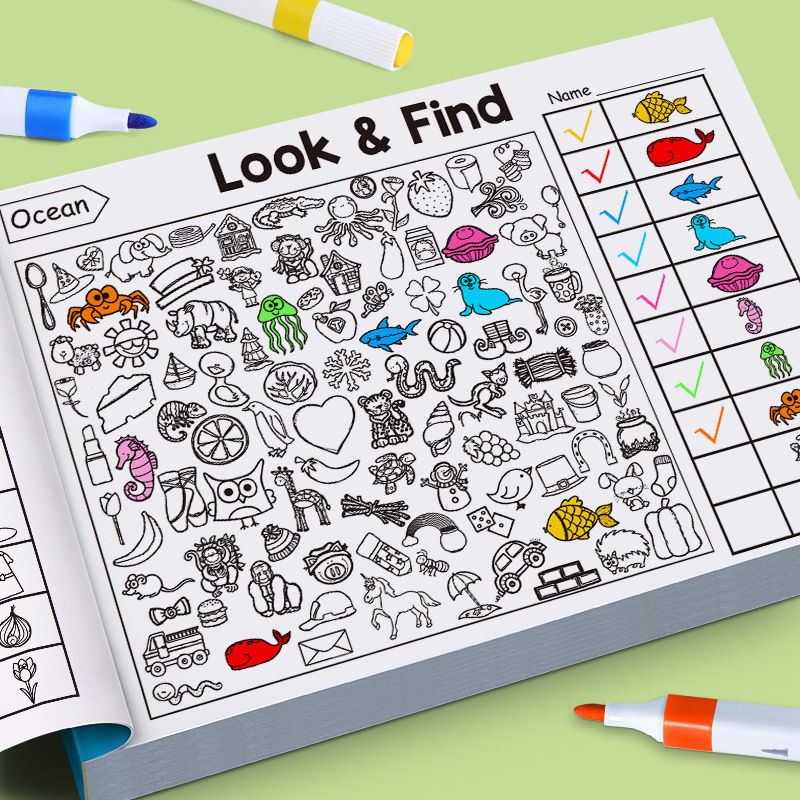 Libro de actividades de búsque - Kids Early Education Books reseña y precio