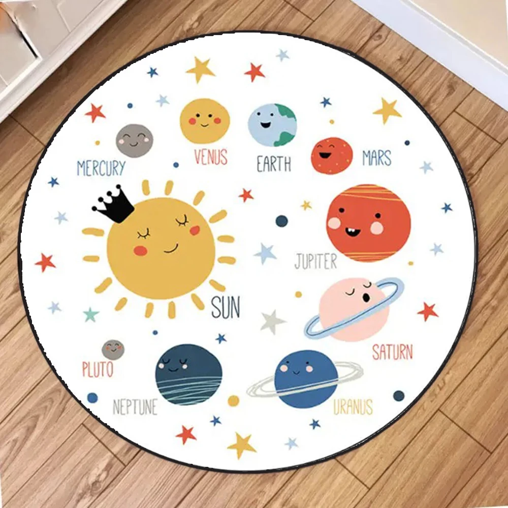 Alfombra redonda espacial para - Kids Education Room reseña y precio